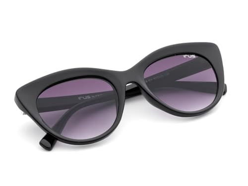 IRUS Women Cat Eye sunglasses 100% UV protection Grey Gradient Polycarbonate lens