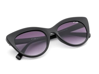 IRUS Women Cat Eye sunglasses 100% UV protection Grey Gradient Polycarbonate lens