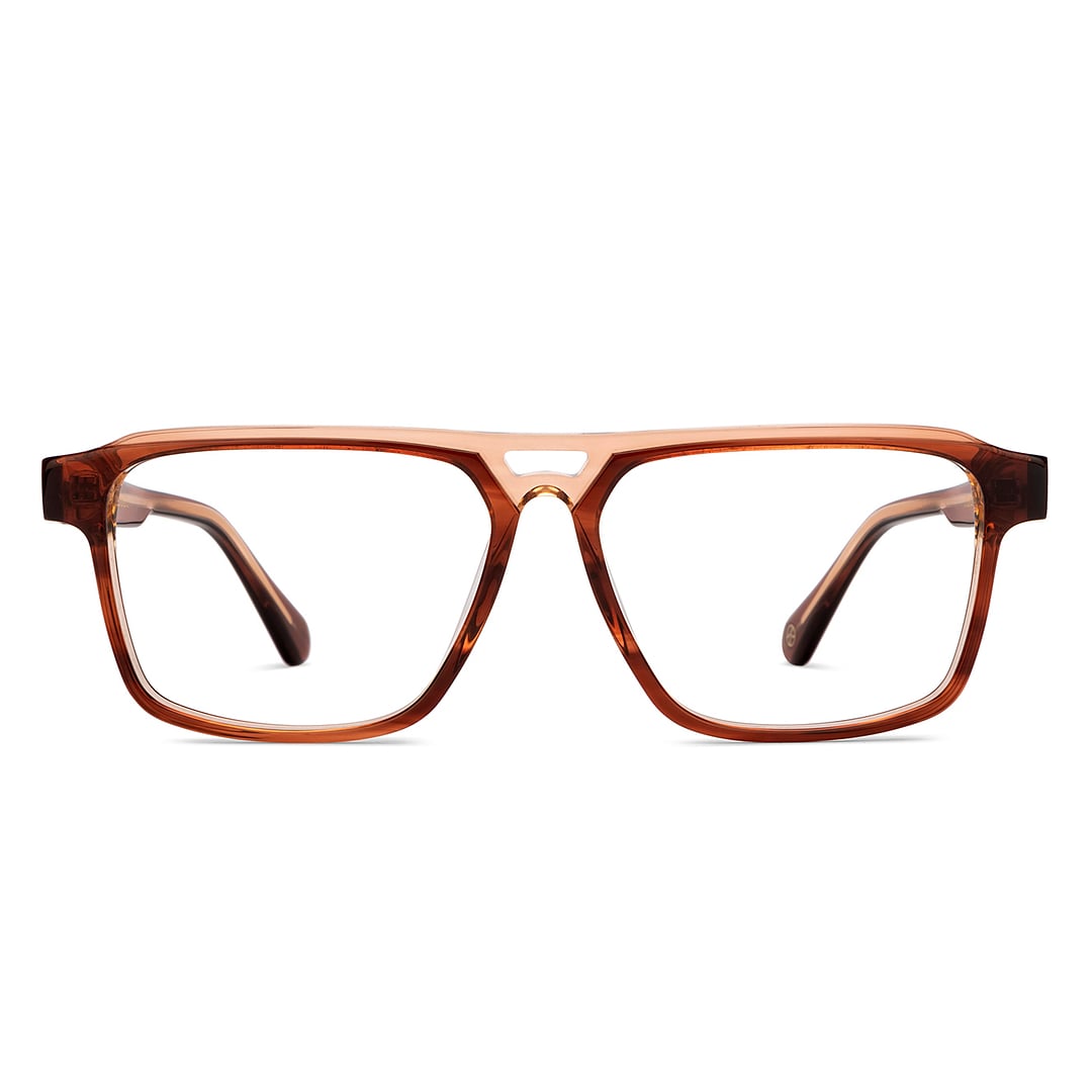 John Jacobs Brown Full Rim Square