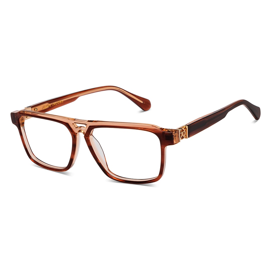 John Jacobs Brown Full Rim Square