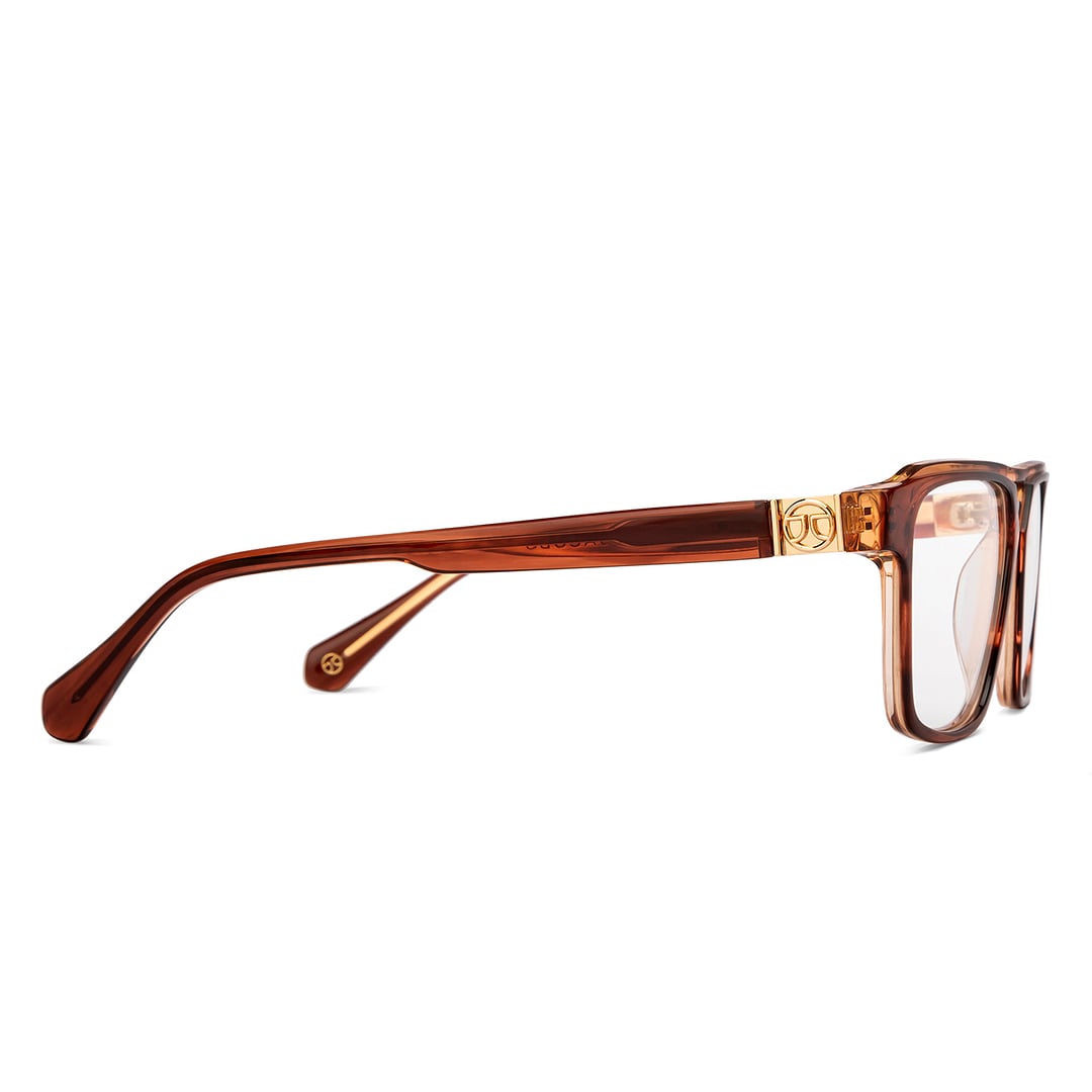 John Jacobs Brown Full Rim Square