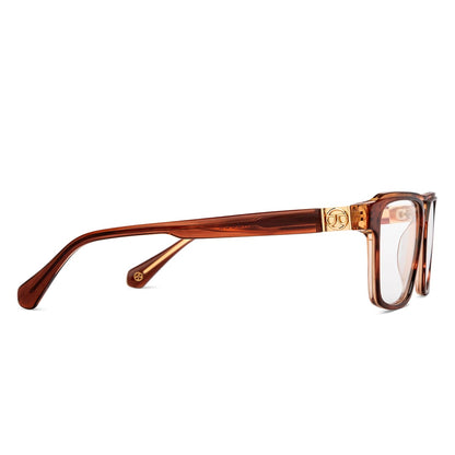 John Jacobs Brown Full Rim Square
