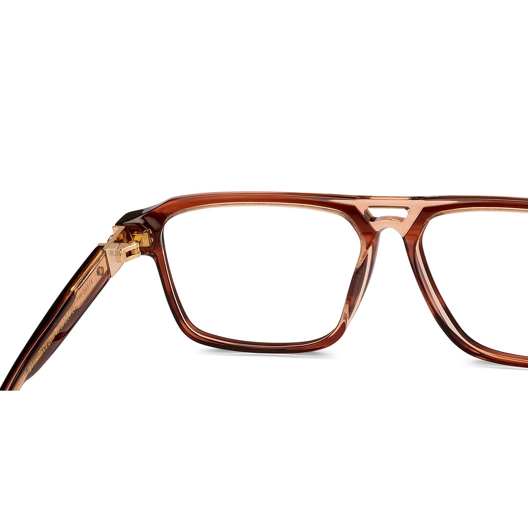 John Jacobs Brown Full Rim Square