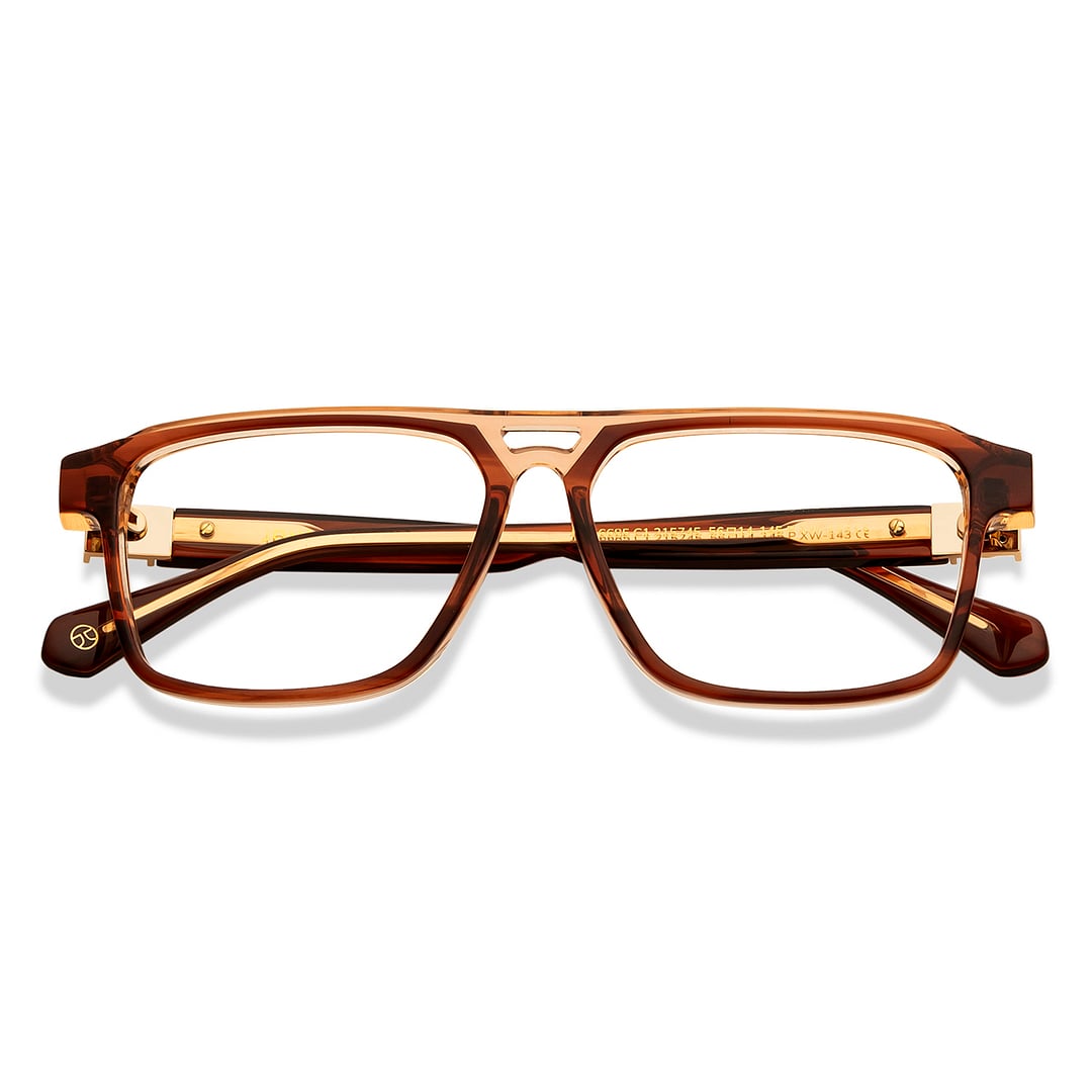 John Jacobs Brown Full Rim Square