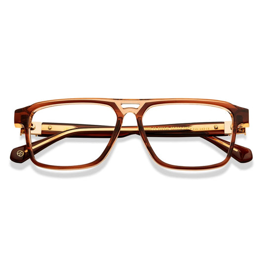 John Jacobs Brown Full Rim Square