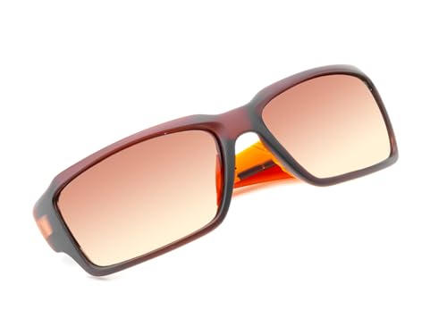 IRUS Men Pilot sunglasses 100% UV protection Brown Gradient Polycarbonate lens - Large Size