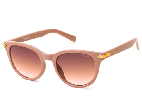 IRUS Women Oval sunglasses | 100% UV protection | Small Size | Brown Gradient Polycarbonate lens