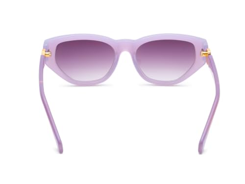IRUS Women Oval sunglasses | 100% UV protection | Small Size | Grey Gradient Polycarbonate lens