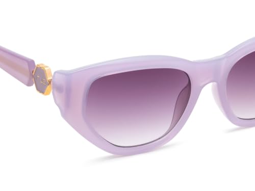 IRUS Women Oval sunglasses | 100% UV protection | Small Size | Grey Gradient Polycarbonate lens