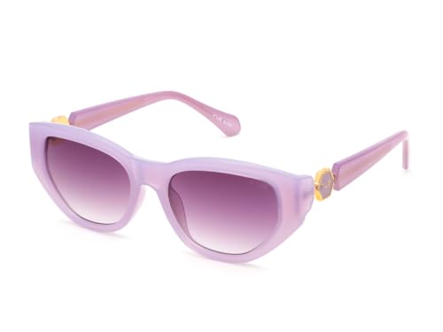 IRUS Women Oval sunglasses | 100% UV protection | Small Size | Grey Gradient Polycarbonate lens
