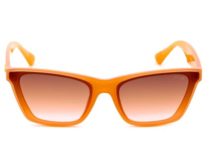 IRUS Women Cat Eye sunglasses | 100% UV protection | Large Size | Brown Gradient Polycarbonate lens