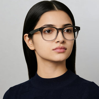John Jacobs Gray Full Rim Square