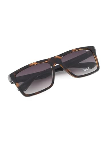 IDEE 100% UV Protected Sunglasses | Men | Square | Full Rim | Gradient Mirror | Polycarbonate Frame | Large |