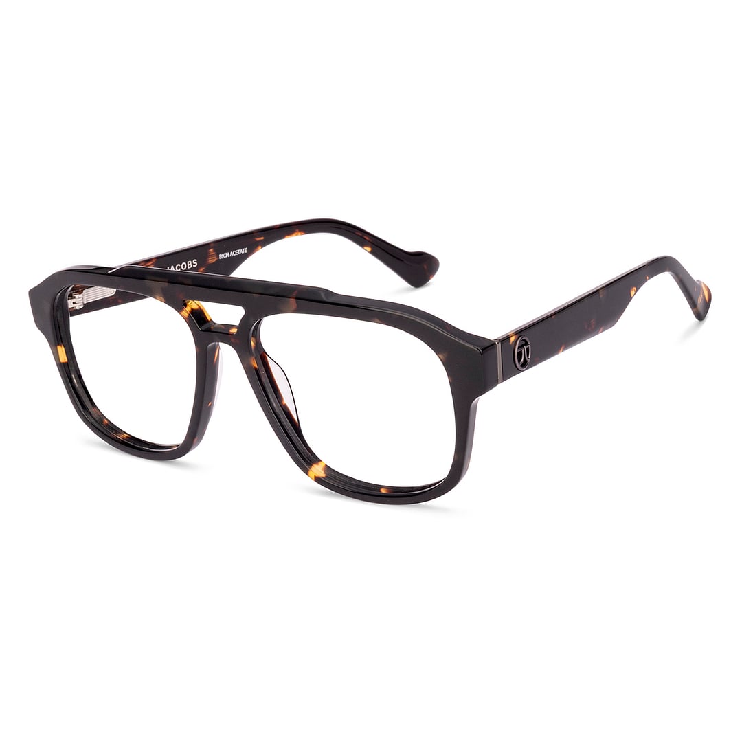 John Jacobs Havana Full Rim Geometric